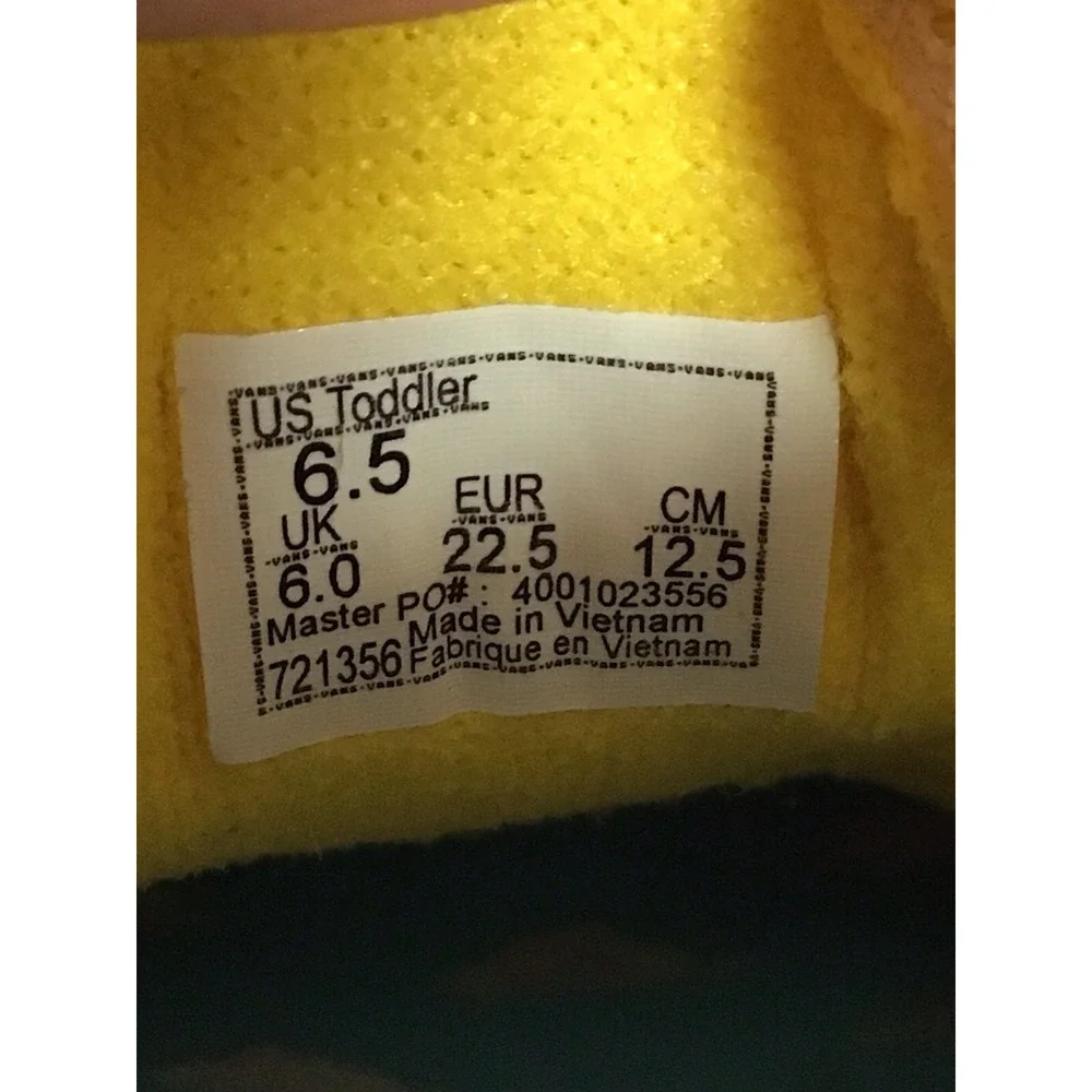 Vans The Simpsons Toddler Size 6.5 Lisa For President Sk8Hi Sneaker Shoes